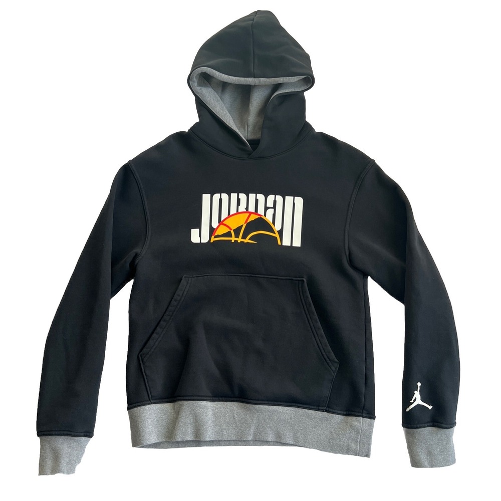 Air Jordan Jumpman Pullover Hoodie Mens  Size Small‎ Black Fleece Basketball